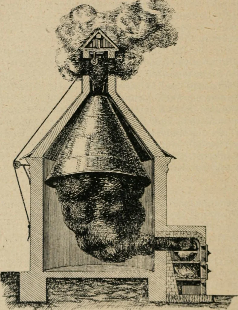 An illustration from Handbuch der Farbenfabrikation. Lehrbuch der Fabrikation, Untersuchung und Verwendung aller in der Praxis vorkommenden Körperfarben, 1922, leaf 615