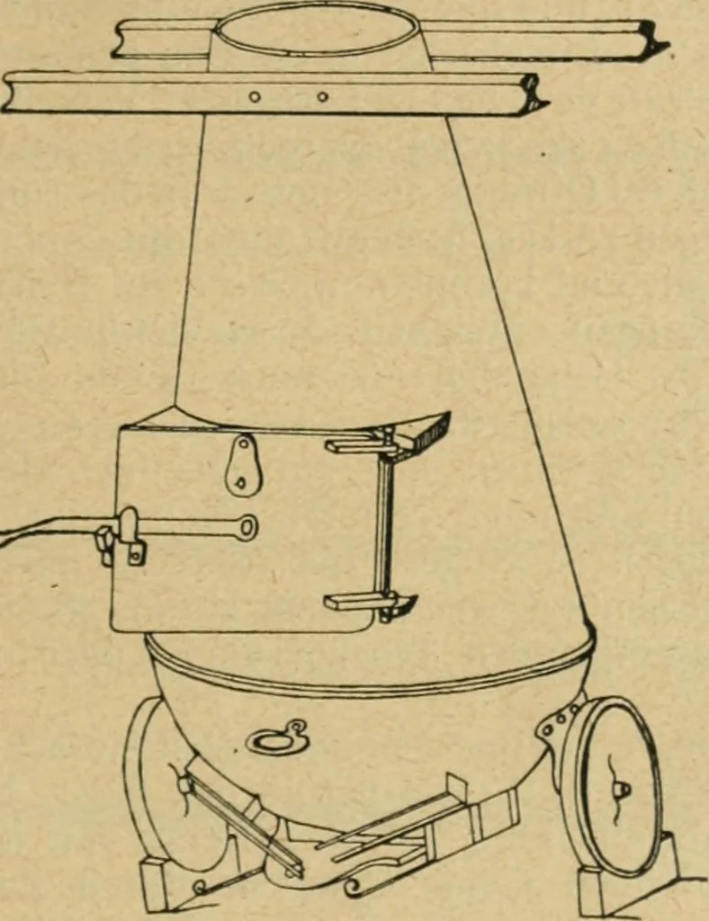 An illustration from Handbuch der Farbenfabrikation. Lehrbuch der Fabrikation, Untersuchung und Verwendung aller in der Praxis vorkommenden Körperfarben, 1922, leaf 618