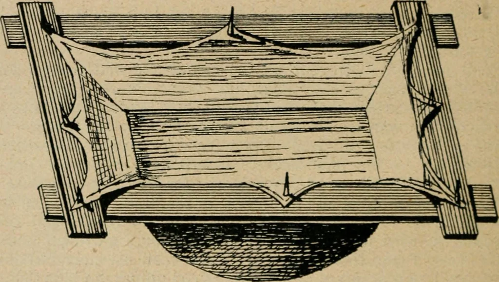 An illustration from Handbuch der Farbenfabrikation. Lehrbuch der Fabrikation, Untersuchung und Verwendung aller in der Praxis vorkommenden Körperfarben, 1922, leaf 65