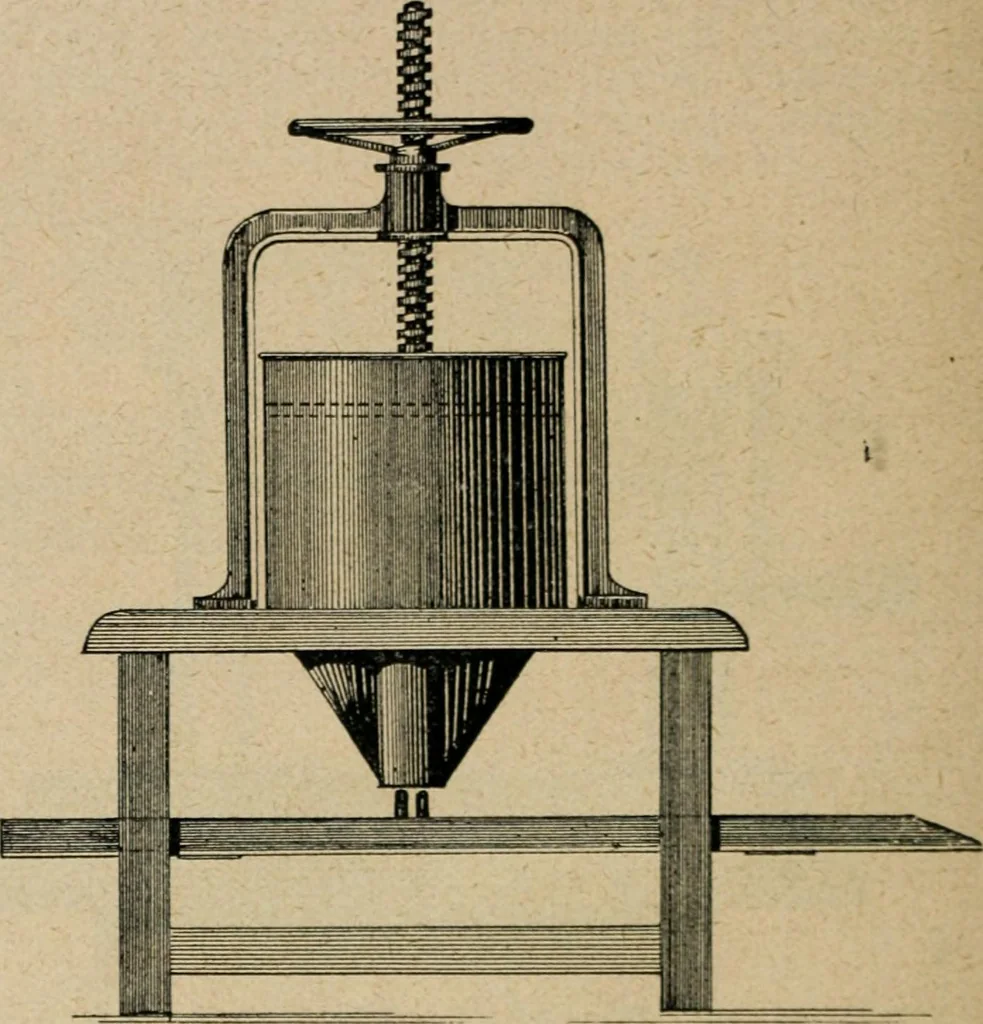 An illustration from Handbuch der Farbenfabrikation. Lehrbuch der Fabrikation, Untersuchung und Verwendung aller in der Praxis vorkommenden Körperfarben, 1922, leaf 85