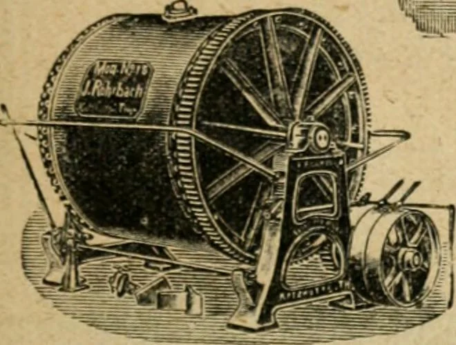 An illustration from Handbuch der Farbenfabrikation. Lehrbuch der Fabrikation, Untersuchung und Verwendung aller in der Praxis vorkommenden Körperfarben, 1922, leaf 930