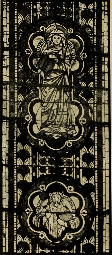 An illustration from Handbuch der glasmalerei für forscher, sammler und kunstfreunde, wie für künstler, architekten und glasmaler, 1914, leaf 108