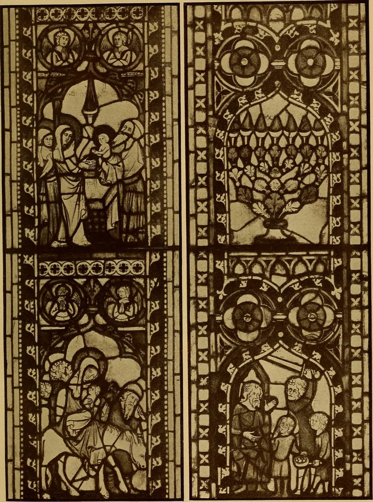 An illustration from Handbuch der glasmalerei für forscher, sammler und kunstfreunde, wie für künstler, architekten und glasmaler, 1914, leaf 129