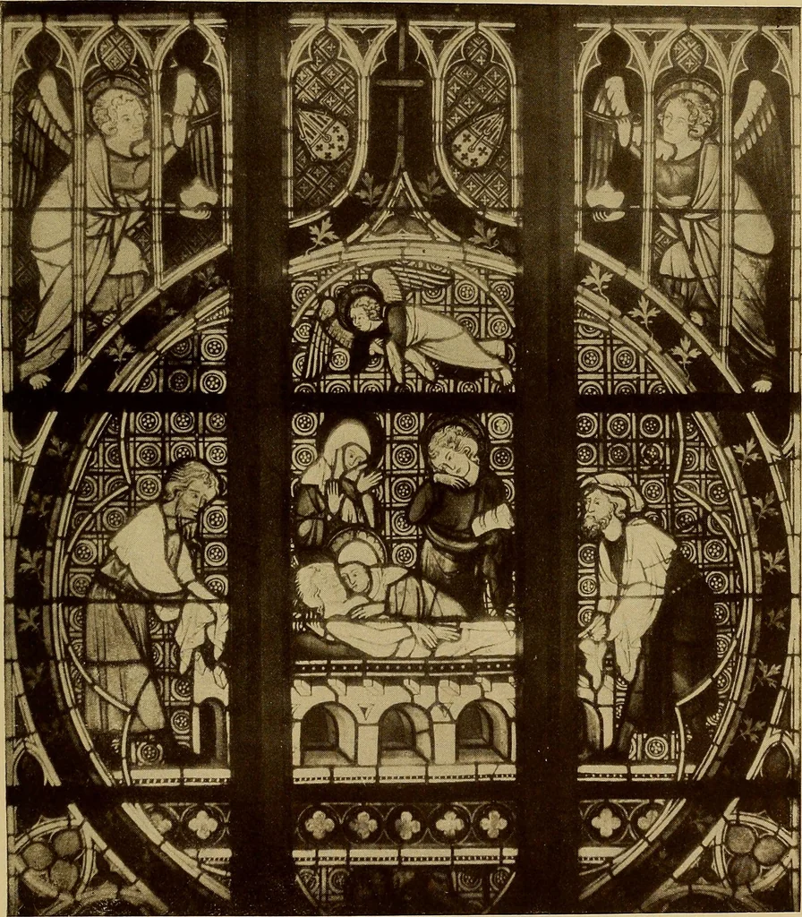 An illustration from Handbuch der glasmalerei für forscher, sammler und kunstfreunde, wie für künstler, architekten und glasmaler, 1914, leaf 139