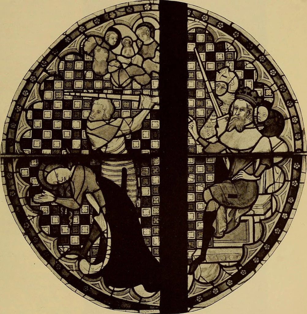 An illustration from Handbuch der glasmalerei für forscher, sammler und kunstfreunde, wie für künstler, architekten und glasmaler, 1914, leaf 171