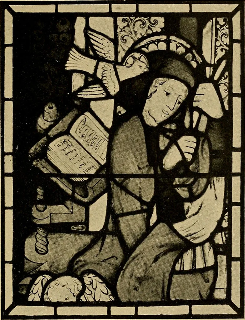 An illustration from Handbuch der glasmalerei für forscher, sammler und kunstfreunde, wie für künstler, architekten und glasmaler, 1914, leaf 197