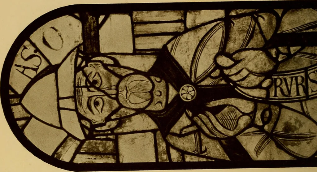 An illustration from Handbuch der glasmalerei für forscher, sammler und kunstfreunde, wie für künstler, architekten und glasmaler, 1914, leaf 20