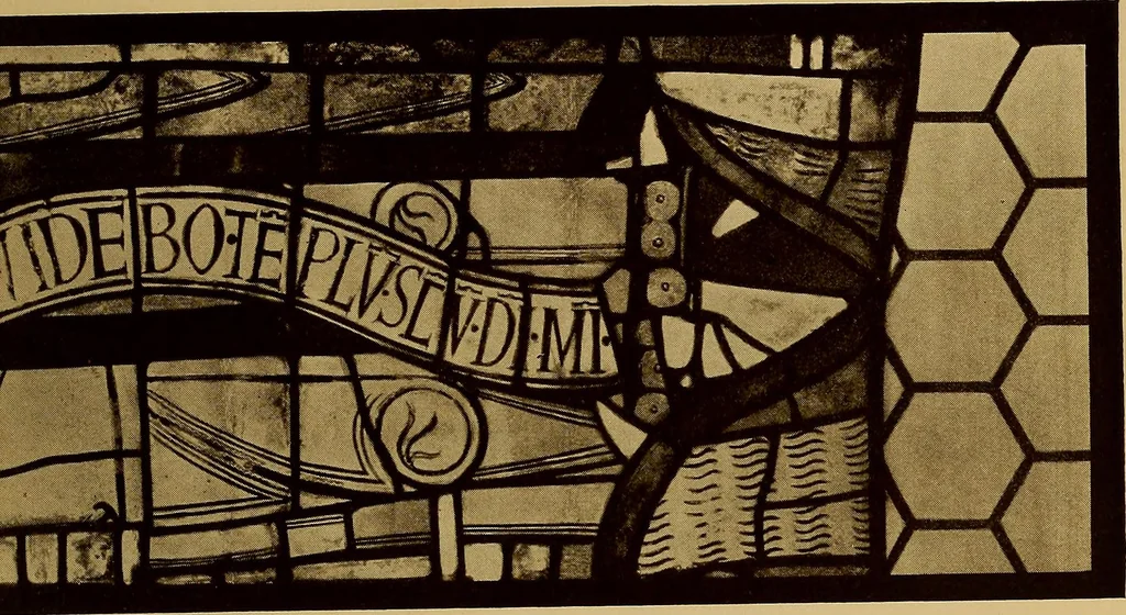 An illustration from Handbuch der glasmalerei für forscher, sammler und kunstfreunde, wie für künstler, architekten und glasmaler, 1914, leaf 21