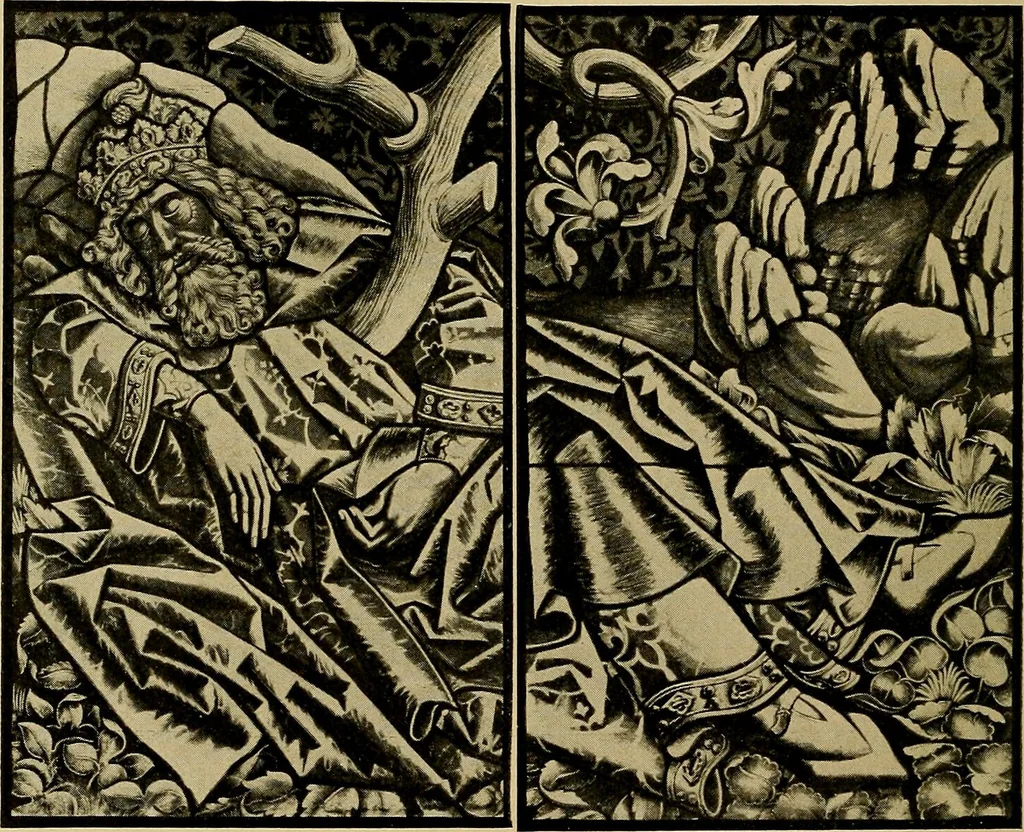 An illustration from Handbuch der glasmalerei für forscher, sammler und kunstfreunde, wie für künstler, architekten und glasmaler, 1914, leaf 220