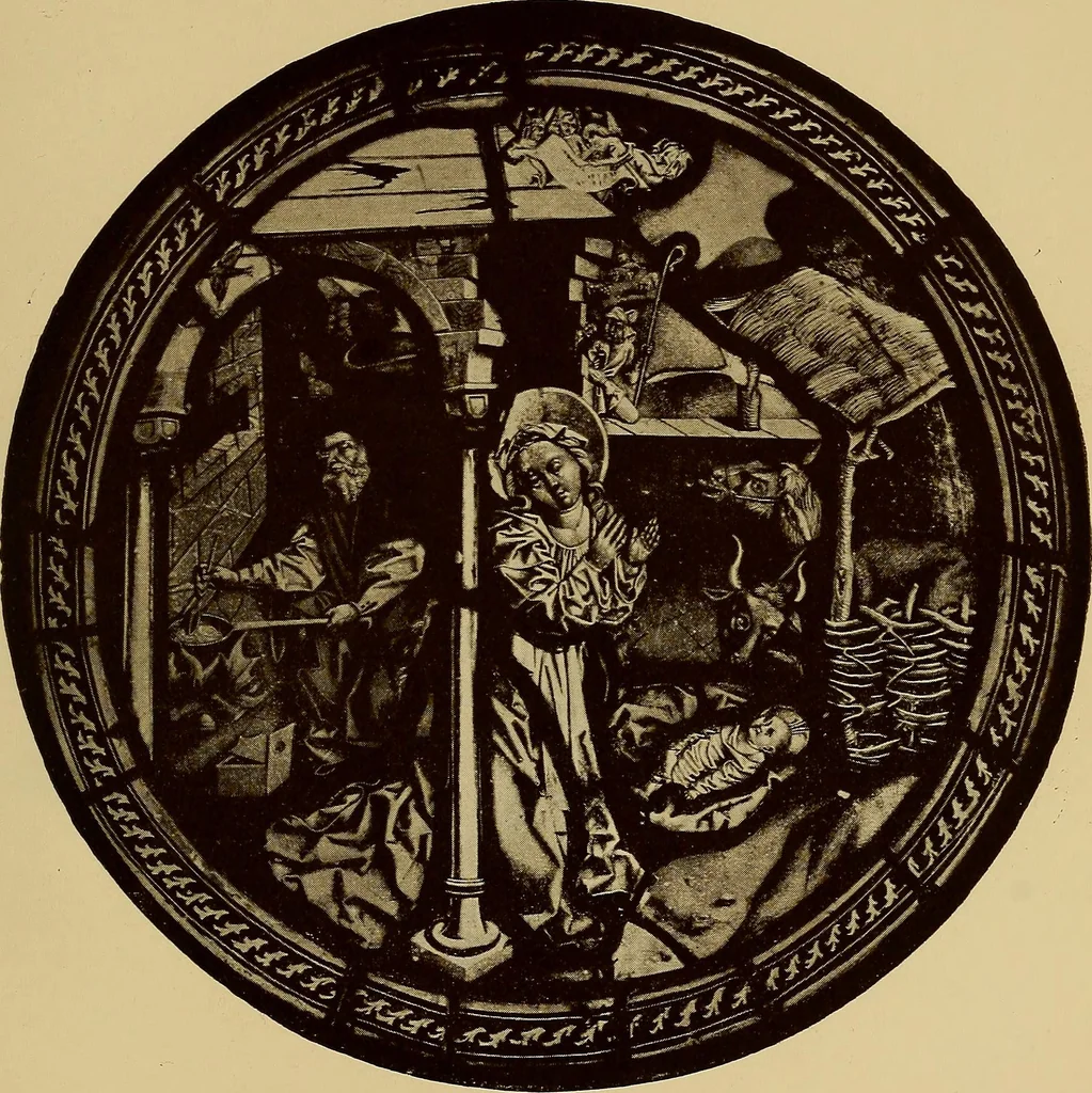 An illustration from Handbuch der glasmalerei für forscher, sammler und kunstfreunde, wie für künstler, architekten und glasmaler, 1914, leaf 229