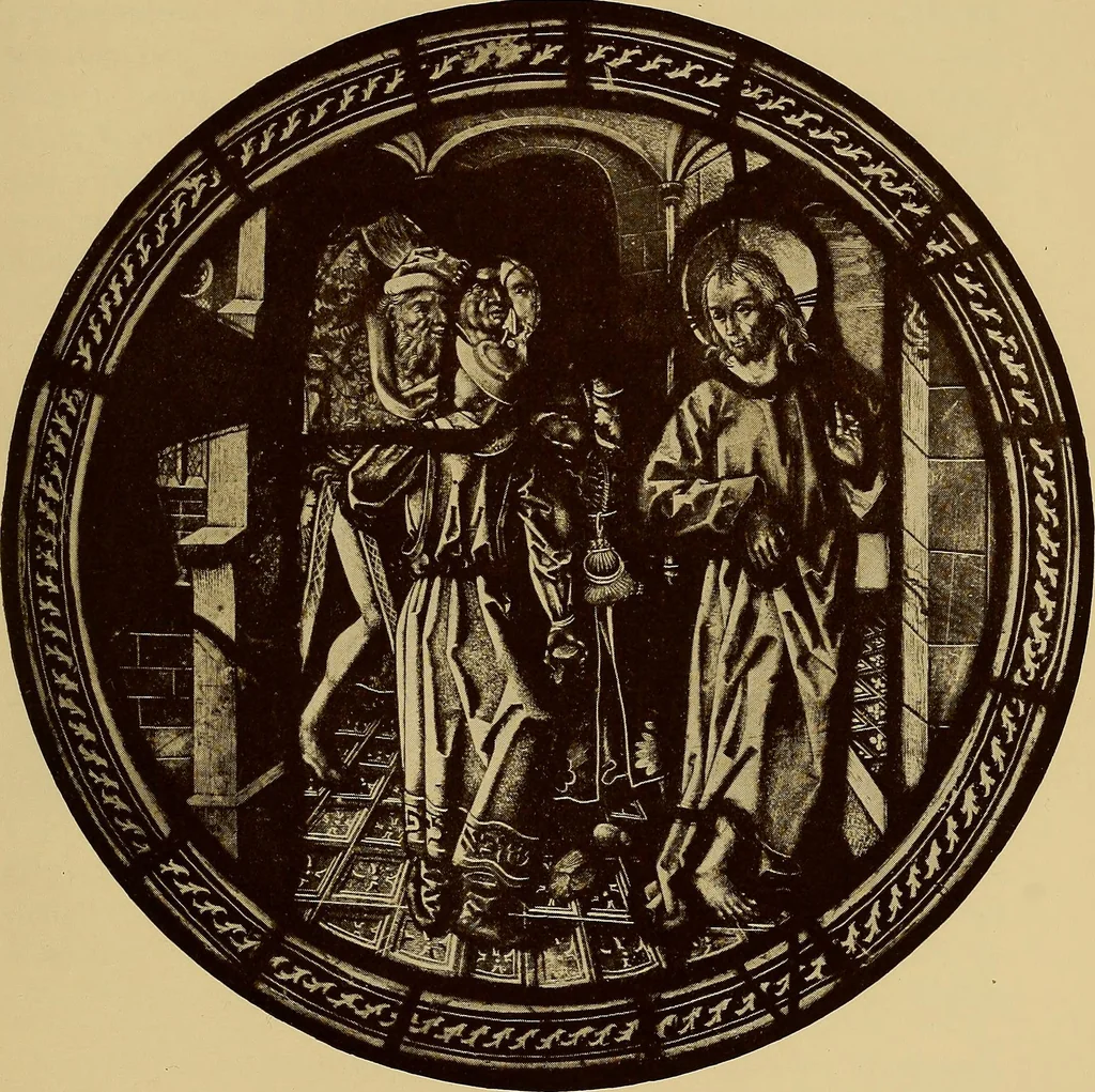 An illustration from Handbuch der glasmalerei für forscher, sammler und kunstfreunde, wie für künstler, architekten und glasmaler, 1914, leaf 231