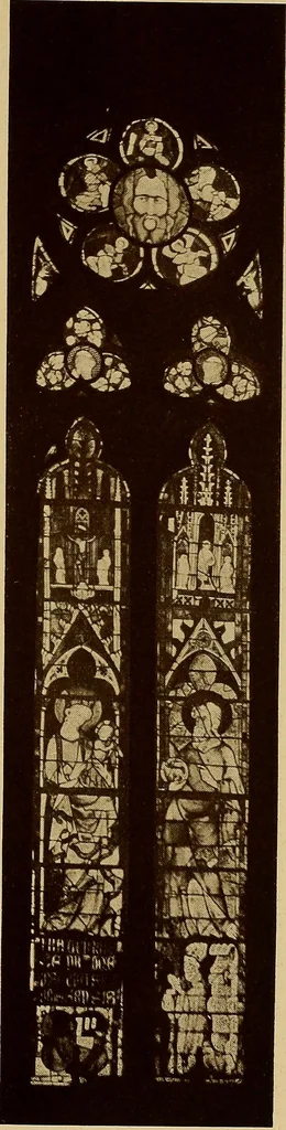 An illustration from Handbuch der glasmalerei für forscher, sammler und kunstfreunde, wie für künstler, architekten und glasmaler, 1914, leaf 235