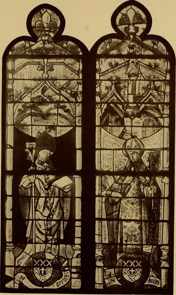An illustration from Handbuch der glasmalerei für forscher, sammler und kunstfreunde, wie für künstler, architekten und glasmaler, 1914, leaf 241
