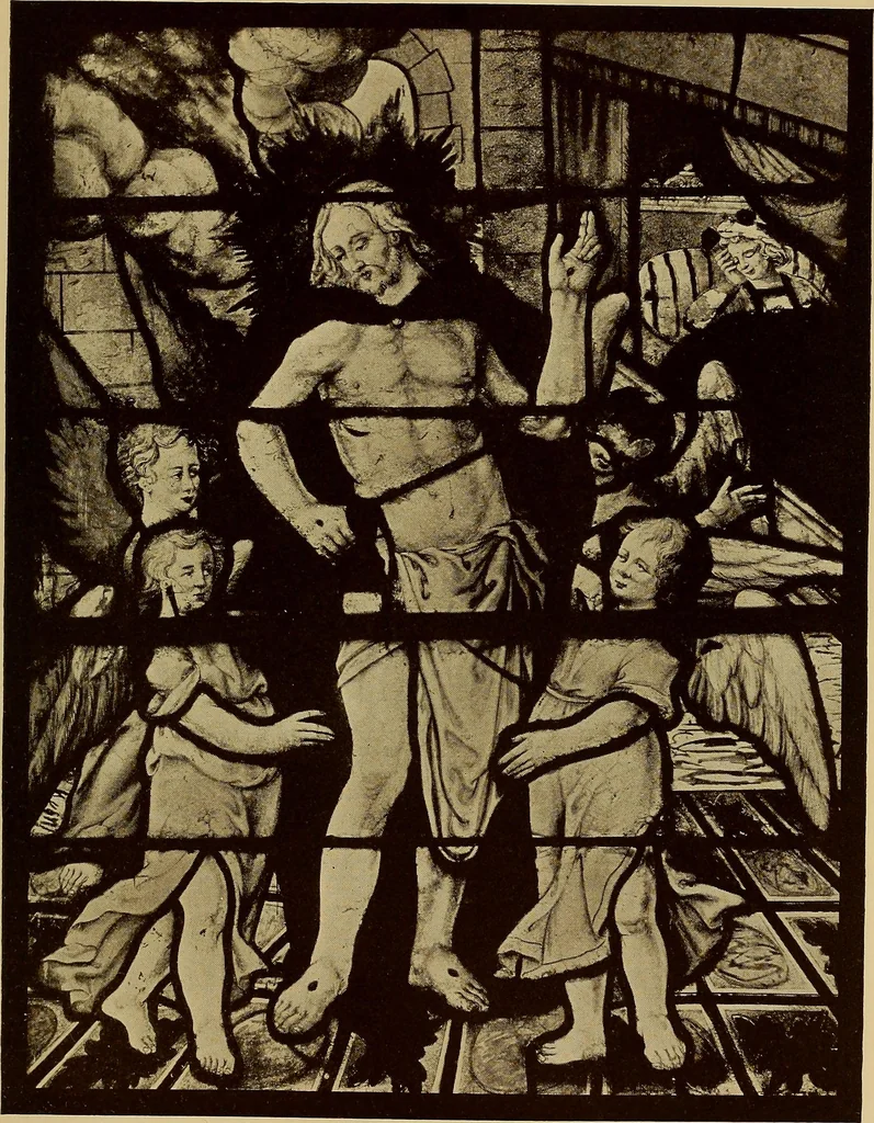 An illustration from Handbuch der glasmalerei für forscher, sammler und kunstfreunde, wie für künstler, architekten und glasmaler, 1914, leaf 249