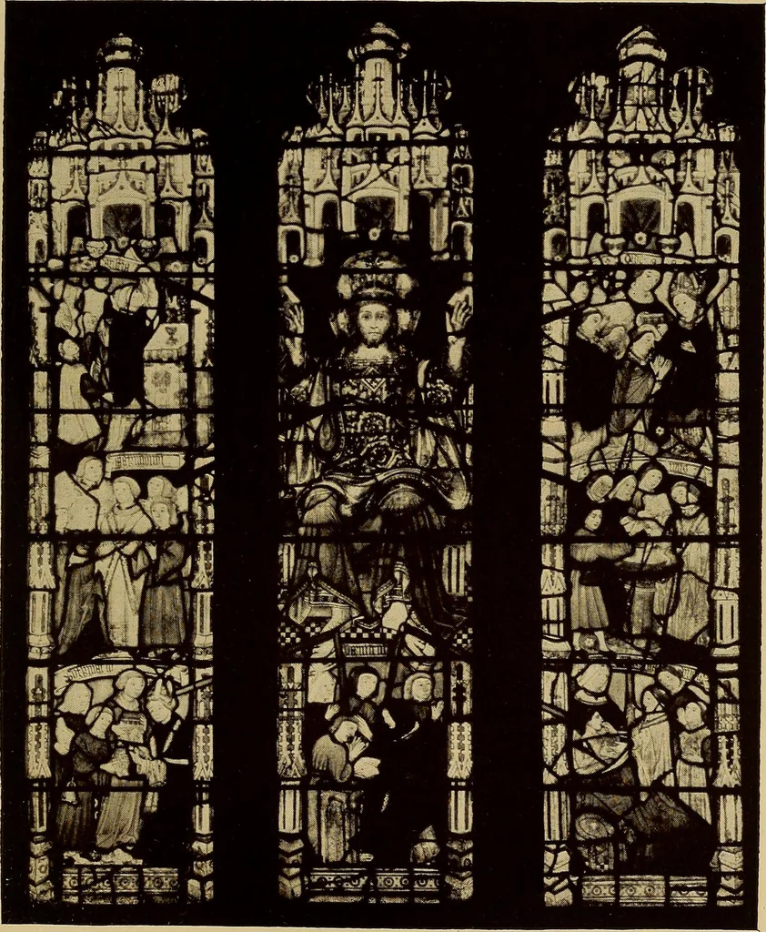 An illustration from Handbuch der glasmalerei für forscher, sammler und kunstfreunde, wie für künstler, architekten und glasmaler, 1914, leaf 251