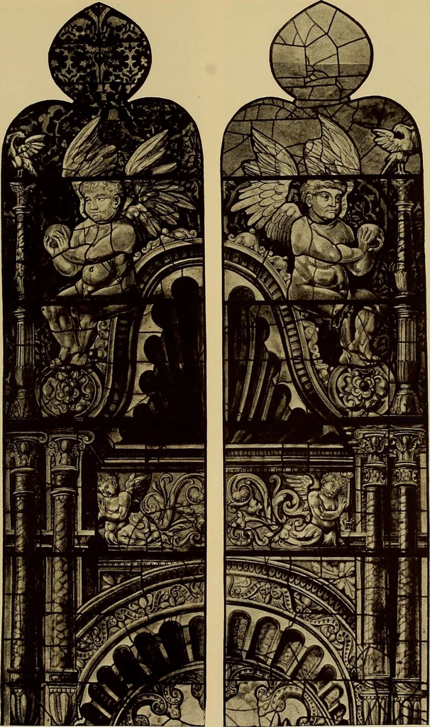An illustration from Handbuch der glasmalerei für forscher, sammler und kunstfreunde, wie für künstler, architekten und glasmaler, 1914, leaf 253