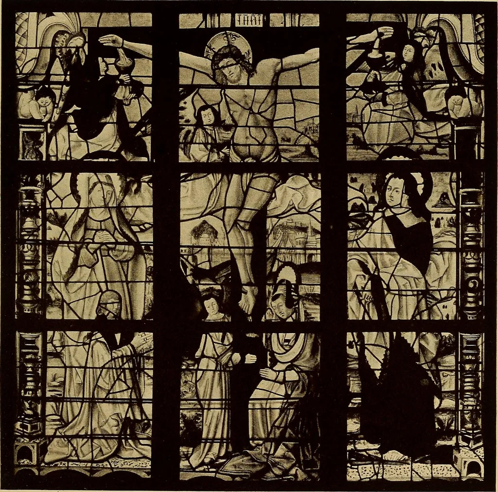 An illustration from Handbuch der glasmalerei für forscher, sammler und kunstfreunde, wie für künstler, architekten und glasmaler, 1914, leaf 267