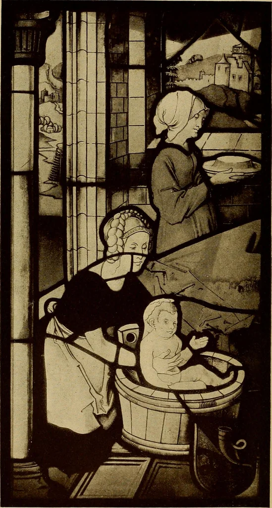 An illustration from Handbuch der glasmalerei für forscher, sammler und kunstfreunde, wie für künstler, architekten und glasmaler, 1914, leaf 280