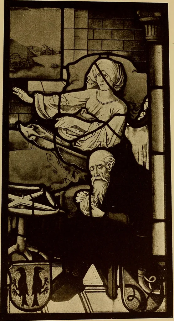 An illustration from Handbuch der glasmalerei für forscher, sammler und kunstfreunde, wie für künstler, architekten und glasmaler, 1914, leaf 281