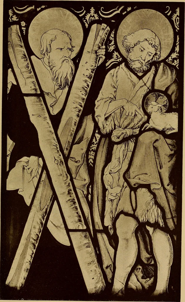 An illustration from Handbuch der glasmalerei für forscher, sammler und kunstfreunde, wie für künstler, architekten und glasmaler, 1914, leaf 299