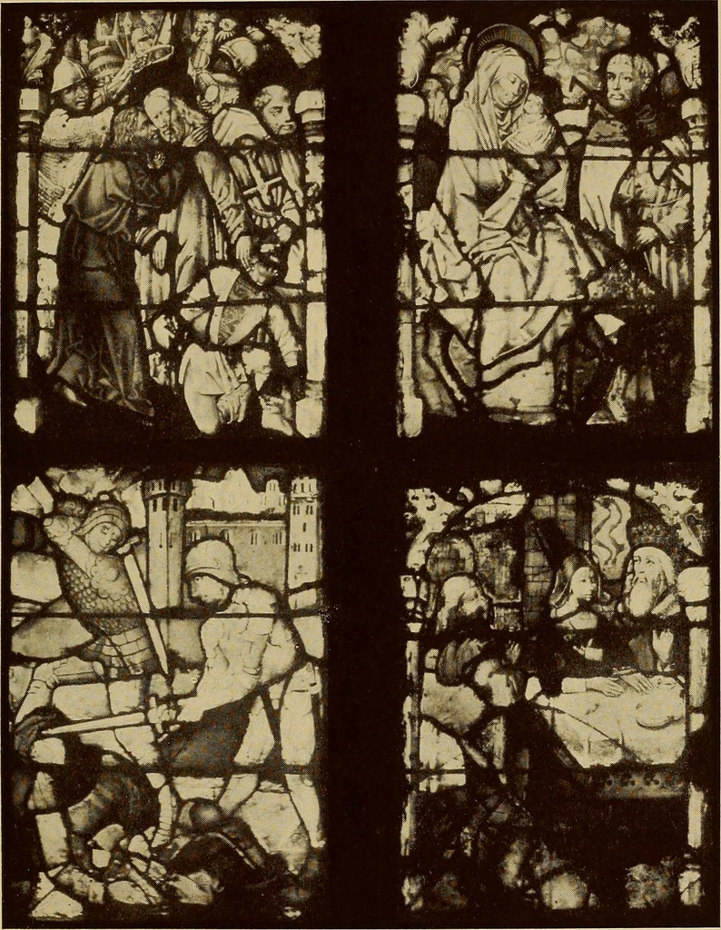 An illustration from Handbuch der glasmalerei für forscher, sammler und kunstfreunde, wie für künstler, architekten und glasmaler, 1914, leaf 311