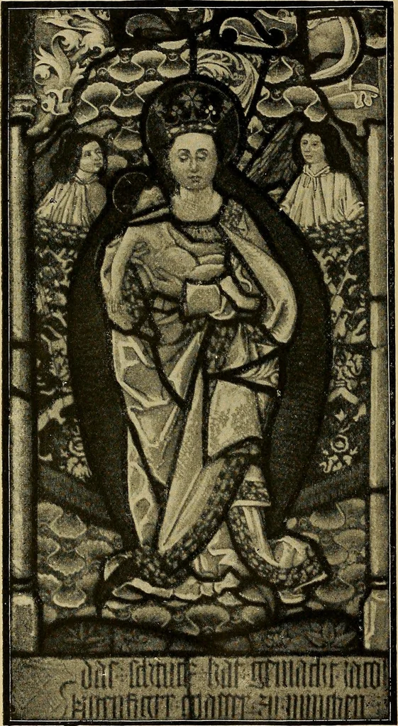 An illustration from Handbuch der glasmalerei für forscher, sammler und kunstfreunde, wie für künstler, architekten und glasmaler, 1914, leaf 322
