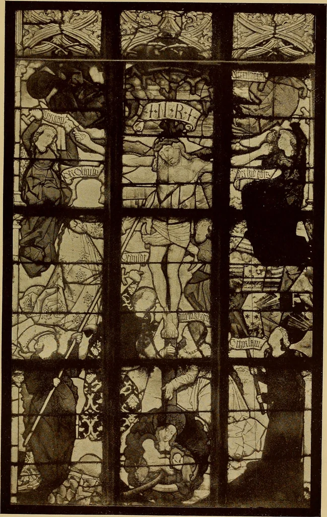 An illustration from Handbuch der glasmalerei für forscher, sammler und kunstfreunde, wie für künstler, architekten und glasmaler, 1914, leaf 323