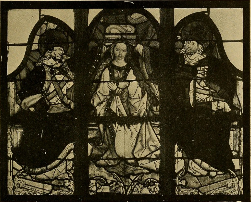 An illustration from Handbuch der glasmalerei für forscher, sammler und kunstfreunde, wie für künstler, architekten und glasmaler, 1914, leaf 327