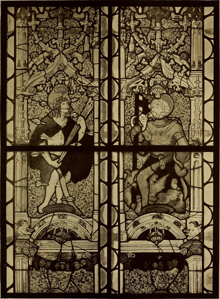 An illustration from Handbuch der glasmalerei für forscher, sammler und kunstfreunde, wie für künstler, architekten und glasmaler, 1914, leaf 337