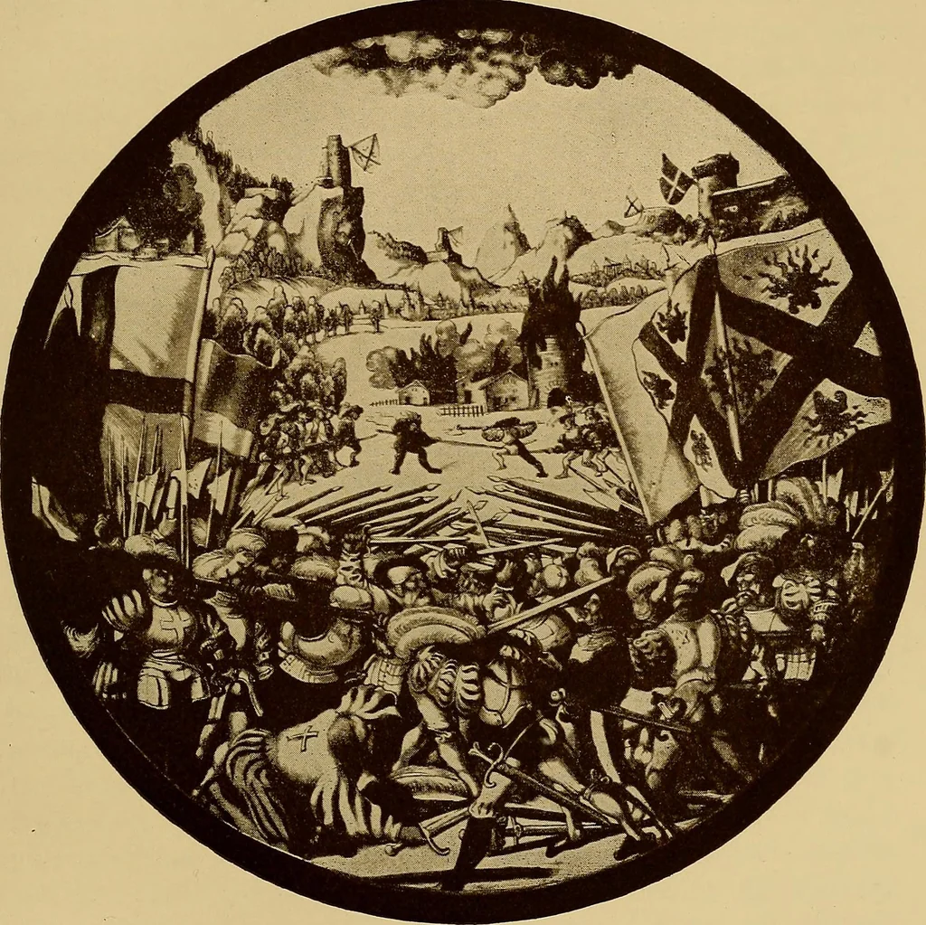 An illustration from Handbuch der glasmalerei für forscher, sammler und kunstfreunde, wie für künstler, architekten und glasmaler, 1914, leaf 365