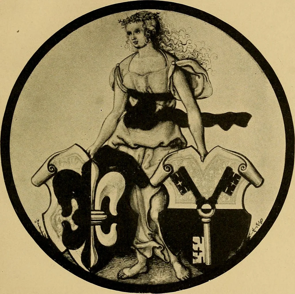 An illustration from Handbuch der glasmalerei für forscher, sammler und kunstfreunde, wie für künstler, architekten und glasmaler, 1914, leaf 371