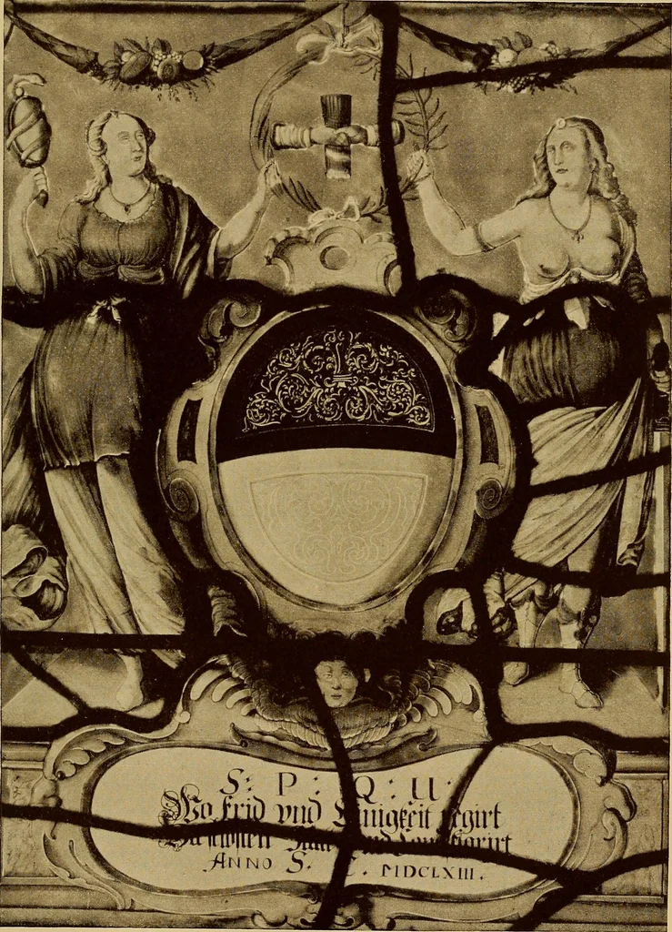 An illustration from Handbuch der glasmalerei für forscher, sammler und kunstfreunde, wie für künstler, architekten und glasmaler, 1914, leaf 373