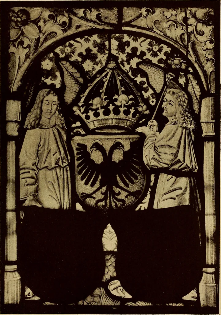 An illustration from Handbuch der glasmalerei für forscher, sammler und kunstfreunde, wie für künstler, architekten und glasmaler, 1914, leaf 377