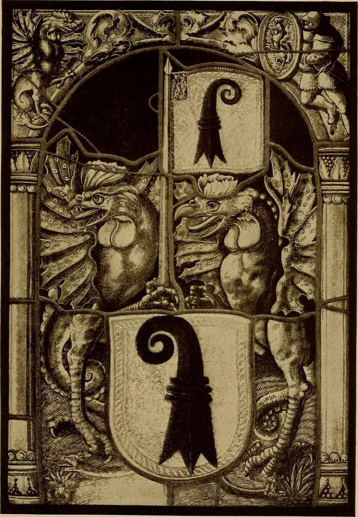 An illustration from Handbuch der glasmalerei für forscher, sammler und kunstfreunde, wie für künstler, architekten und glasmaler, 1914, leaf 381