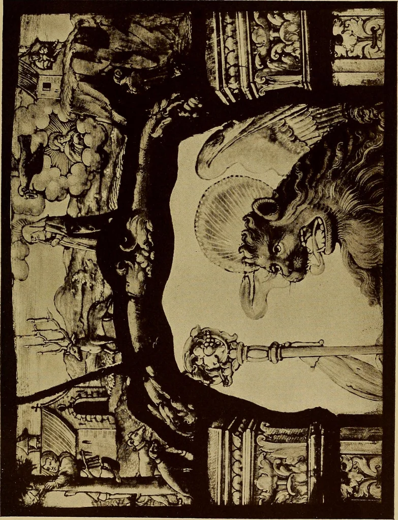 An illustration from Handbuch der glasmalerei für forscher, sammler und kunstfreunde, wie für künstler, architekten und glasmaler, 1914, leaf 385