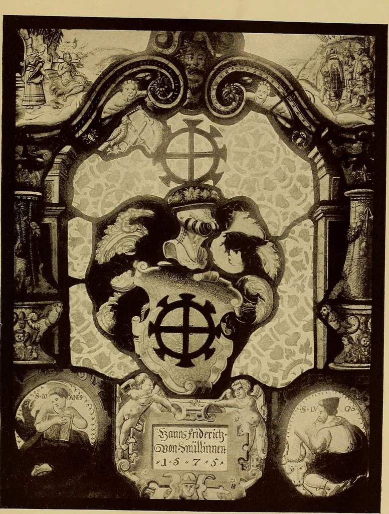 An illustration from Handbuch der glasmalerei für forscher, sammler und kunstfreunde, wie für künstler, architekten und glasmaler, 1914, leaf 389