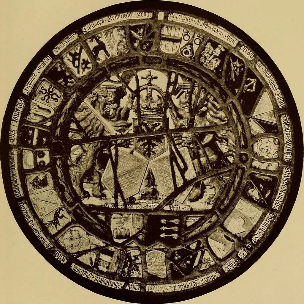 An illustration from Handbuch der glasmalerei für forscher, sammler und kunstfreunde, wie für künstler, architekten und glasmaler, 1914, leaf 391