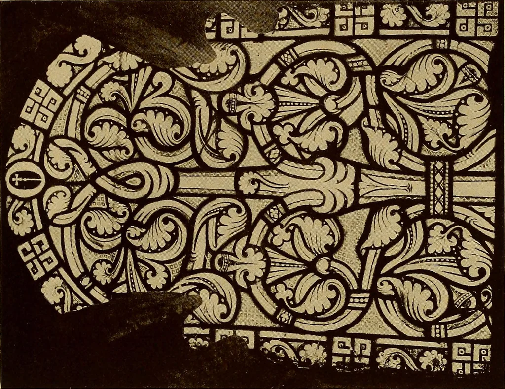 An illustration from Handbuch der glasmalerei für forscher, sammler und kunstfreunde, wie für künstler, architekten und glasmaler, 1914, leaf 405