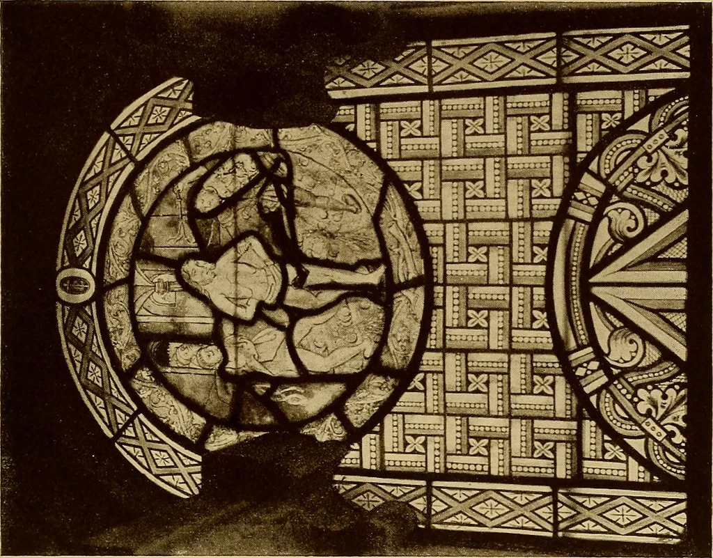 An illustration from Handbuch der glasmalerei für forscher, sammler und kunstfreunde, wie für künstler, architekten und glasmaler, 1914, leaf 411