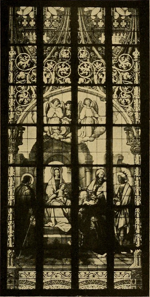 An illustration from Handbuch der glasmalerei für forscher, sammler und kunstfreunde, wie für künstler, architekten und glasmaler, 1914, leaf 425