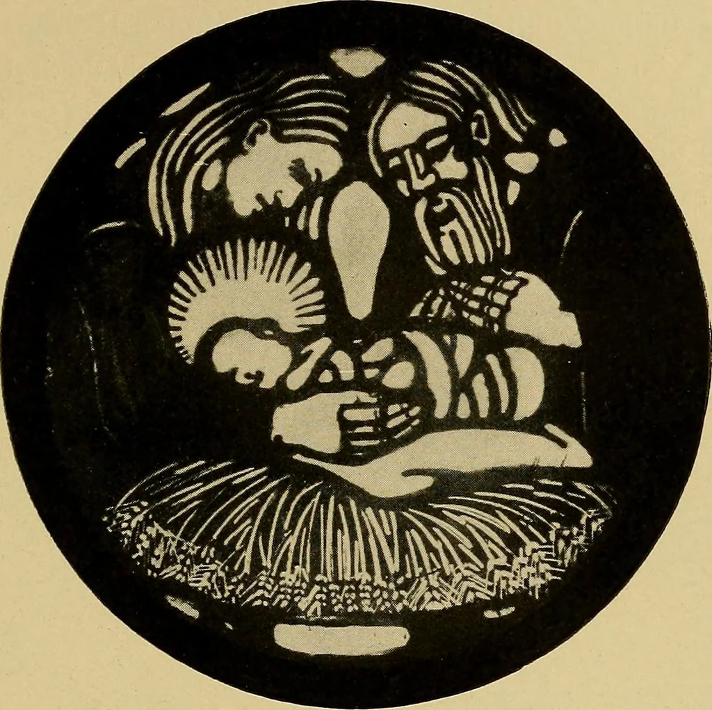 An illustration from Handbuch der glasmalerei für forscher, sammler und kunstfreunde, wie für künstler, architekten und glasmaler, 1914, leaf 437