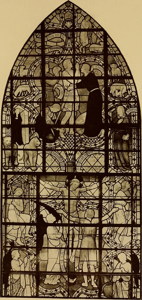An illustration from Handbuch der glasmalerei für forscher, sammler und kunstfreunde, wie für künstler, architekten und glasmaler, 1914, leaf 439