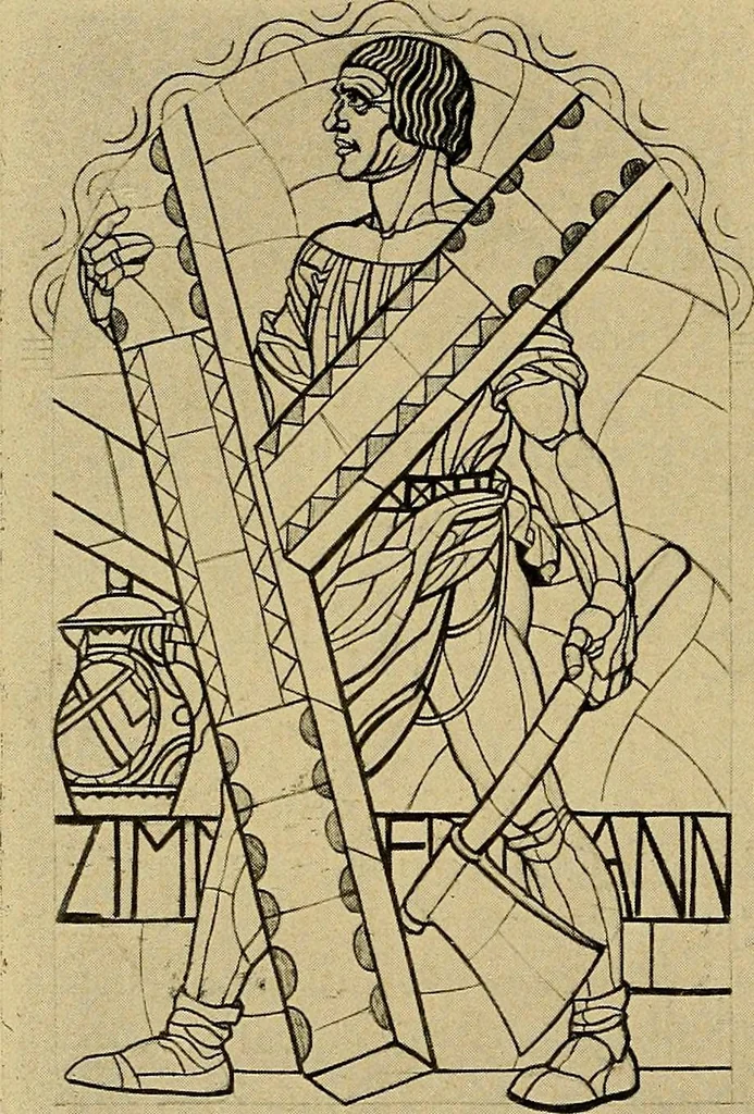 An illustration from Handbuch der glasmalerei für forscher, sammler und kunstfreunde, wie für künstler, architekten und glasmaler, 1914, leaf 442
