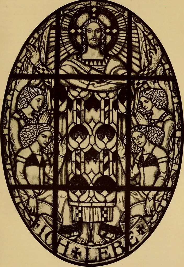 An illustration from Handbuch der glasmalerei für forscher, sammler und kunstfreunde, wie für künstler, architekten und glasmaler, 1914, leaf 451