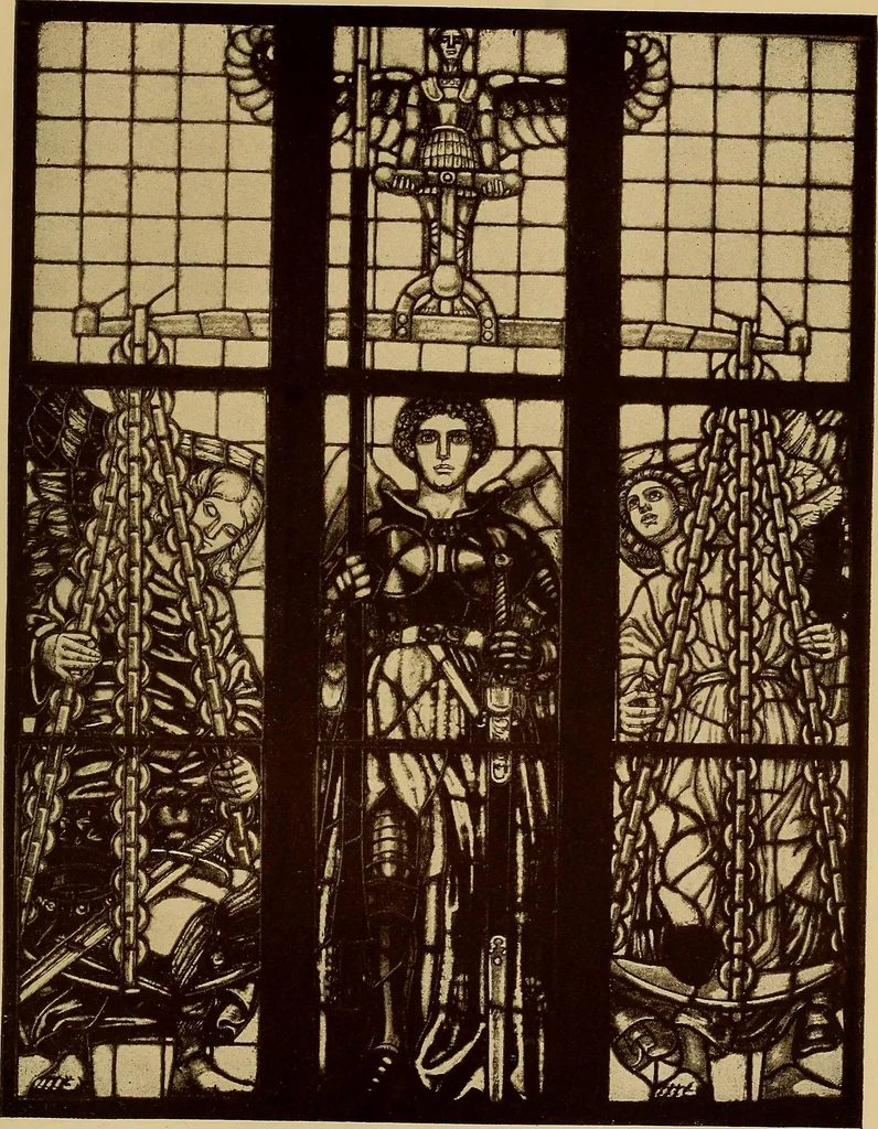 An illustration from Handbuch der glasmalerei für forscher, sammler und kunstfreunde, wie für künstler, architekten und glasmaler, 1914, leaf 463