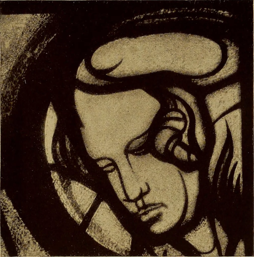 An illustration from Handbuch der glasmalerei für forscher, sammler und kunstfreunde, wie für künstler, architekten und glasmaler, 1914, leaf 487