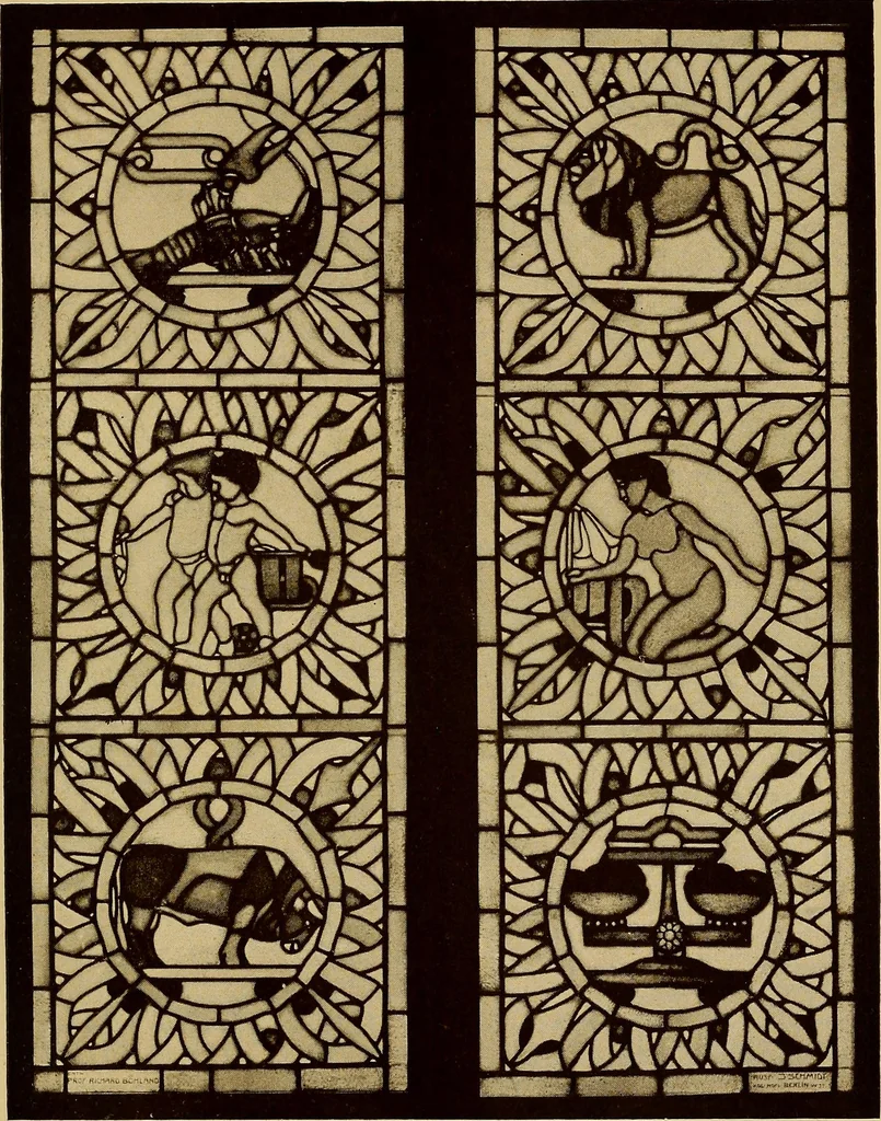 An illustration from Handbuch der glasmalerei für forscher, sammler und kunstfreunde, wie für künstler, architekten und glasmaler, 1914, leaf 495