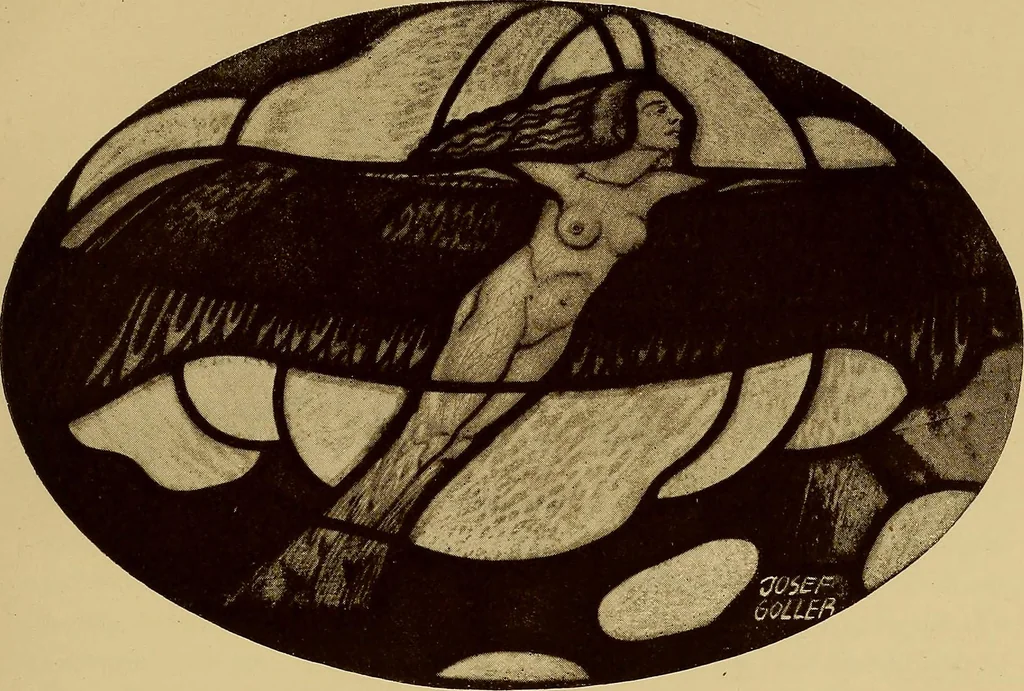 An illustration from Handbuch der glasmalerei für forscher, sammler und kunstfreunde, wie für künstler, architekten und glasmaler, 1914, leaf 499