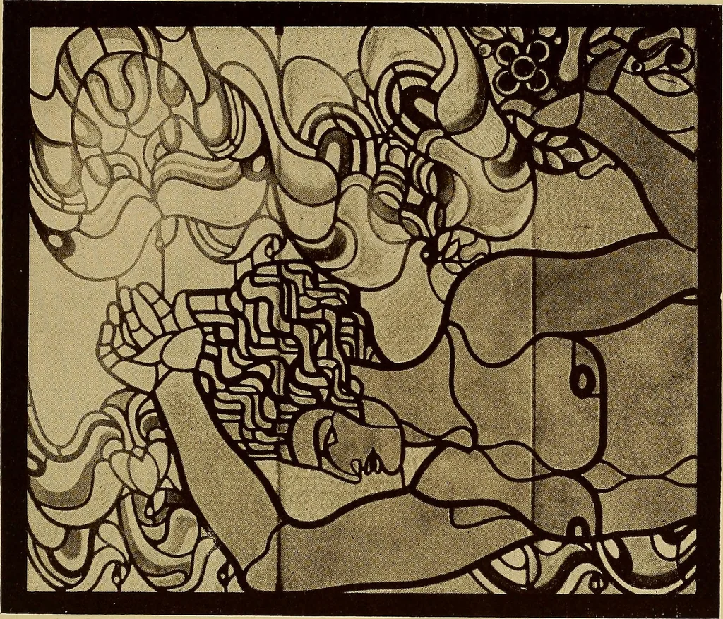 An illustration from Handbuch der glasmalerei für forscher, sammler und kunstfreunde, wie für künstler, architekten und glasmaler, 1914, leaf 507
