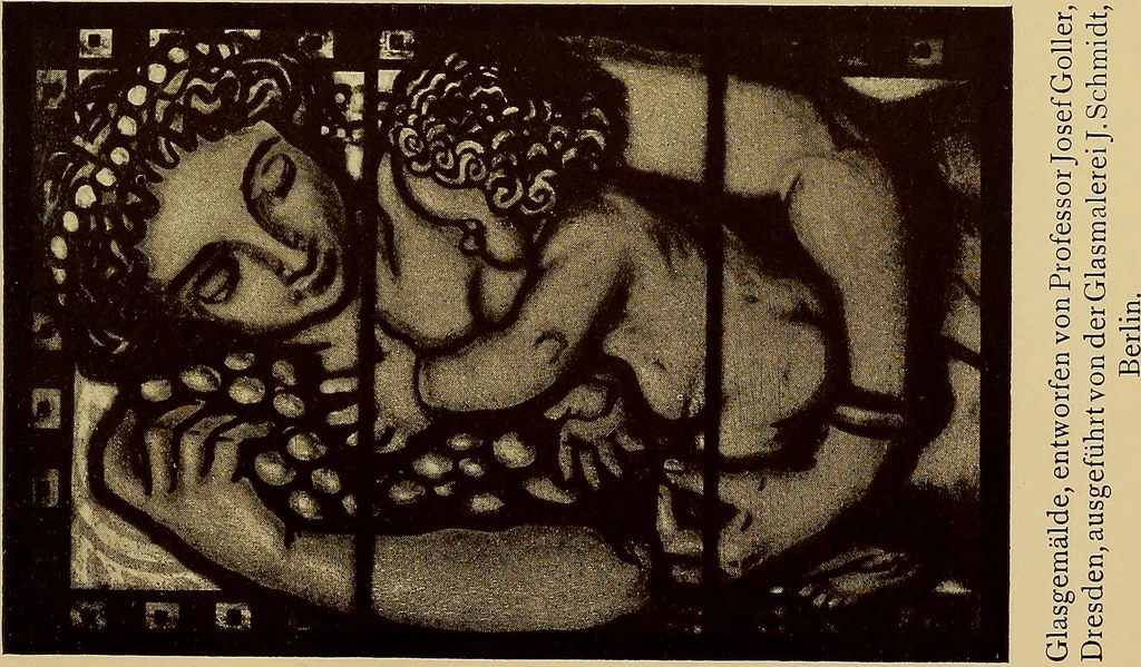 An illustration from Handbuch der glasmalerei für forscher, sammler und kunstfreunde, wie für künstler, architekten und glasmaler, 1914, leaf 507